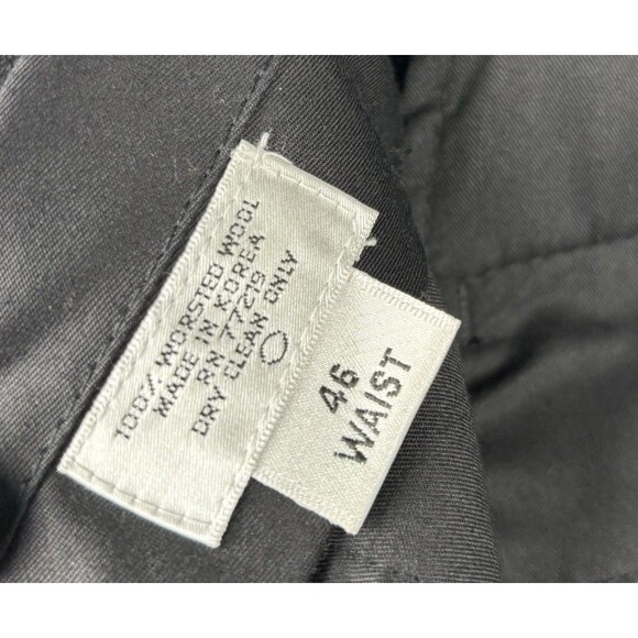 Versini Men's Tuxedo 2 Piece Suit Jacket Pants Black Wool Satin Lapels Size 50L - Picture 9 of 10